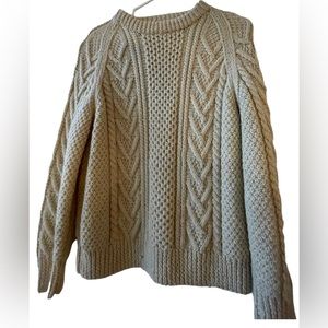 Vintage Irish handmade wool sweater